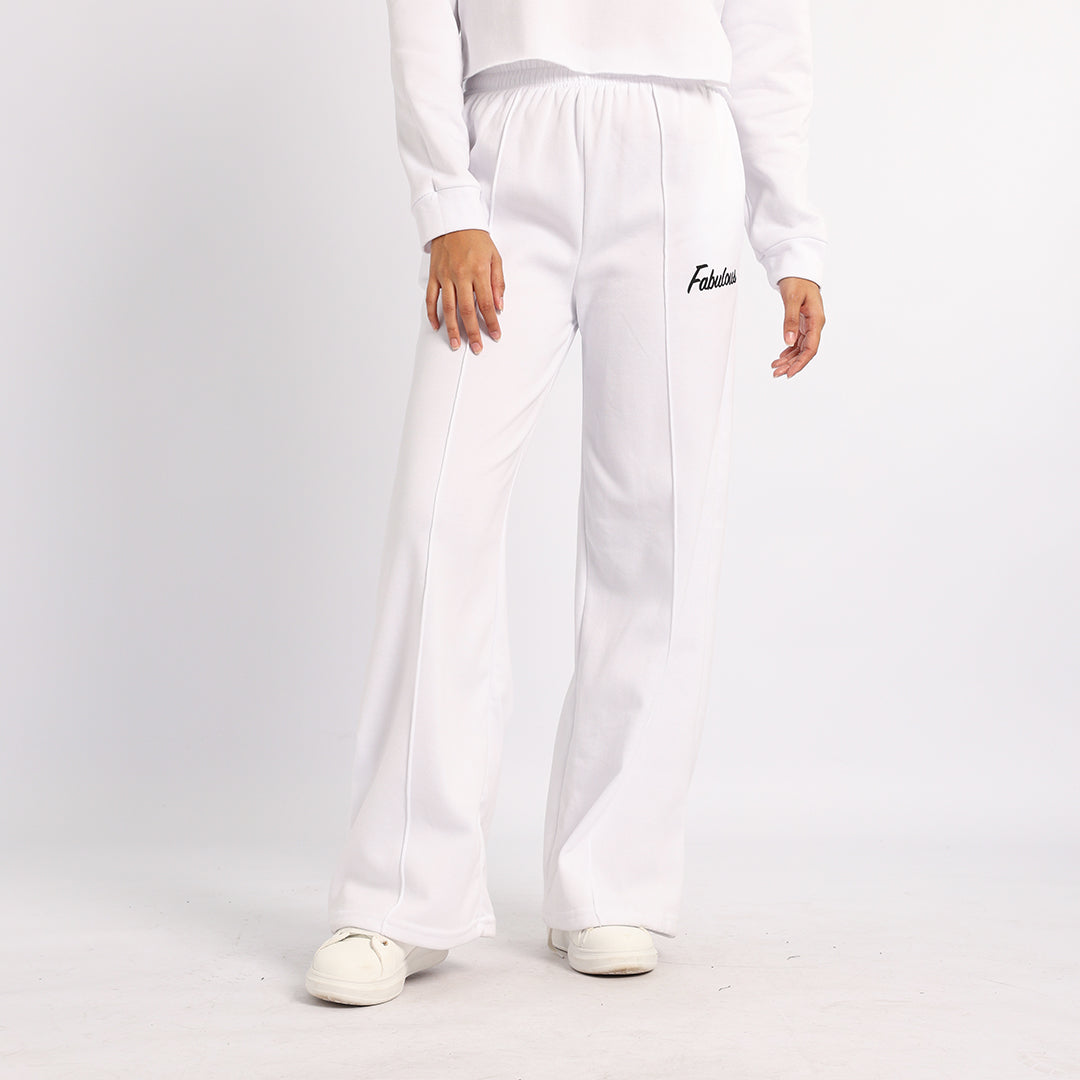 WHITE WIDE LEG PANT