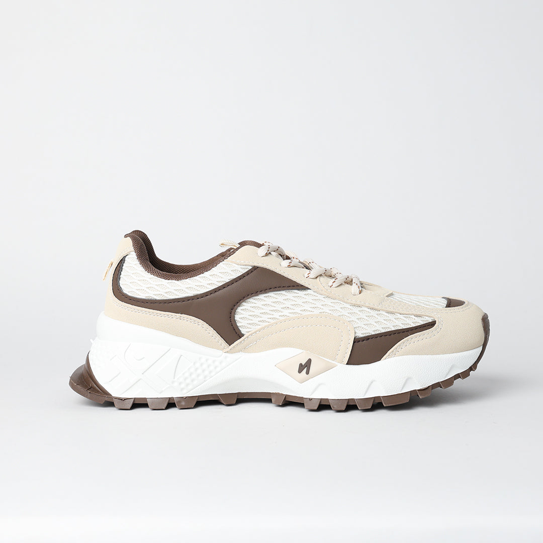 Nova Brown And Beige Trainers