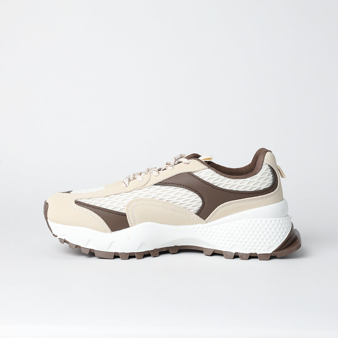 Nova Brown And Beige Trainers