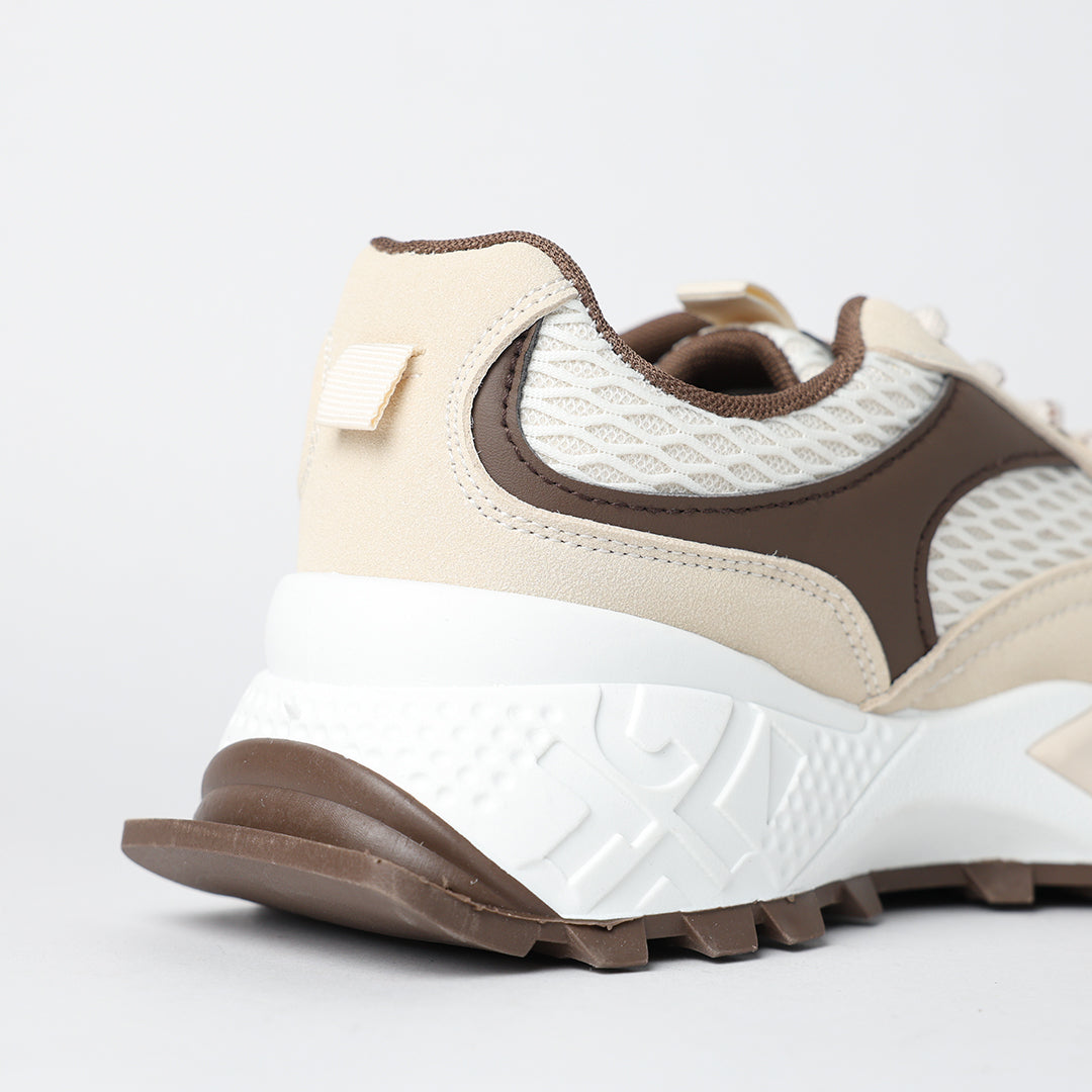 Nova Brown And Beige Trainers