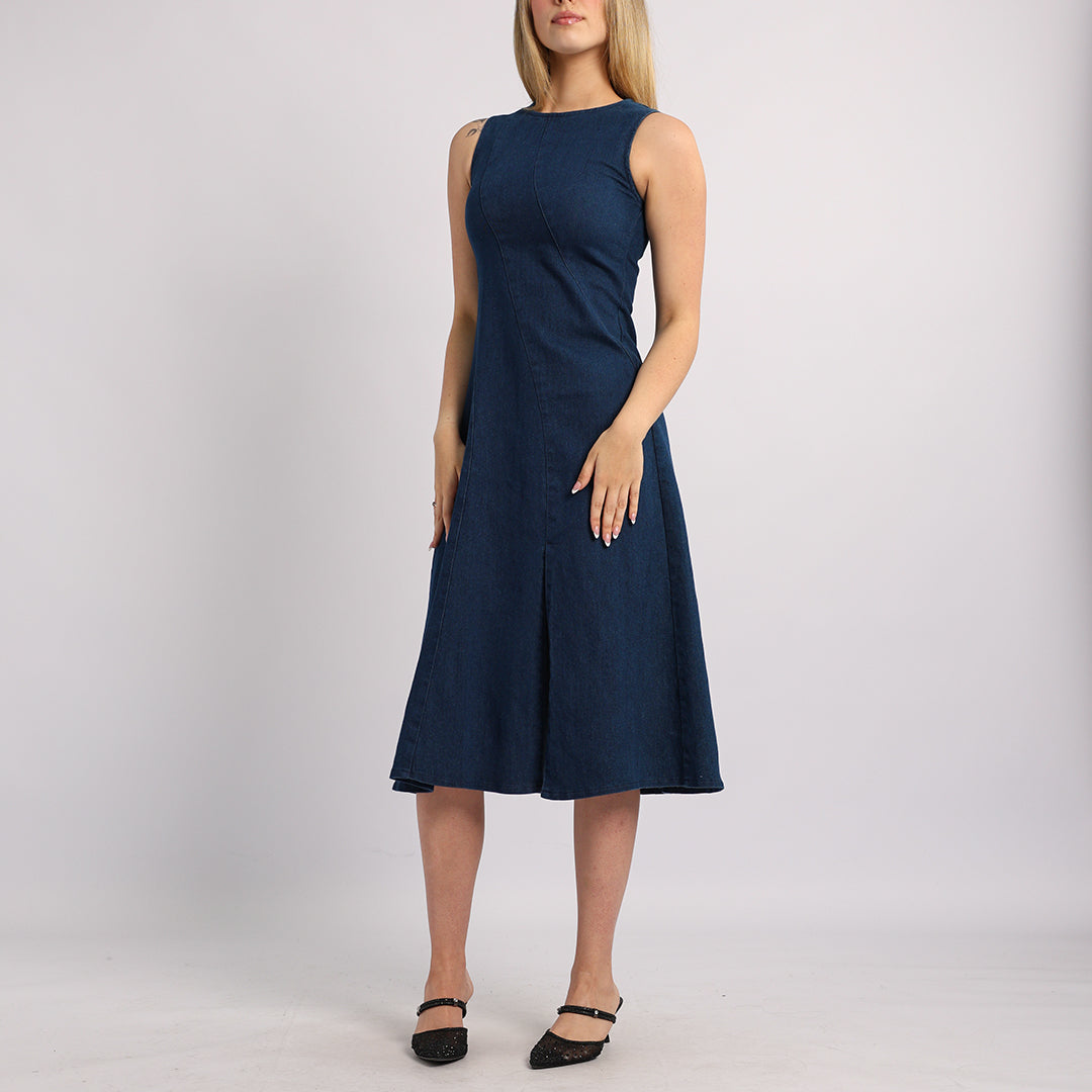 BLUE DENIM DRESS