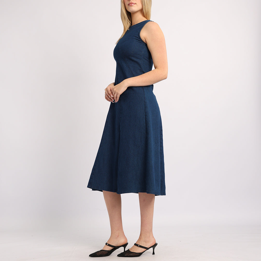 BLUE DENIM DRESS