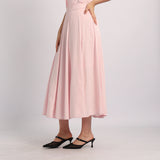 PINK LINEN SKIRT