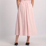 PINK LINEN SKIRT