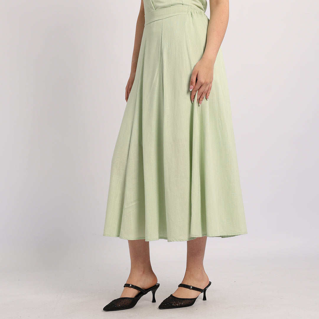 MINT LINEN SKIRT