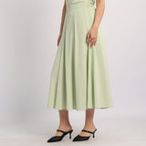 MINT LINEN SKIRT