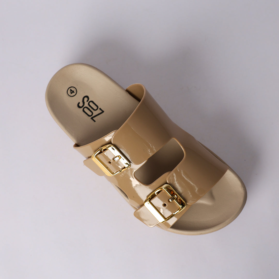 SAGE PLATFORM DOUBLE BUCKLE SANDAL