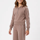TAUPE HOODED SWEATER