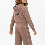 TAUPE HOODED SWEATER