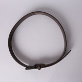 BROWN ROLLER BUCKLE JEAN BELT