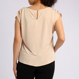 STONE SATIN TOP