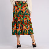 FLORAL TIERED SKIRT