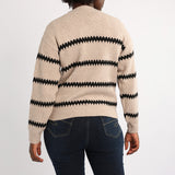 BEIGE/BLACK LONG SLEEVE JERSEY