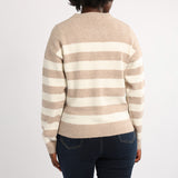 BEIGE/WHITE STRIPE LONG SLEEVE JERSEY