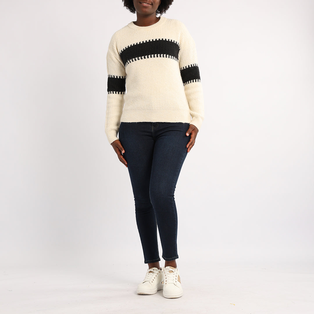 WHITE/BLACK LONG SLEEVE JERSEY