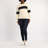 WHITE/BLACK LONG SLEEVE JERSEY