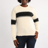 WHITE/BLACK LONG SLEEVE JERSEY