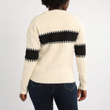 WHITE/BLACK LONG SLEEVE JERSEY