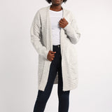 GREY LONG SLEEVE KNIT CARDIGAN