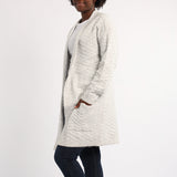 GREY LONG SLEEVE KNIT CARDIGAN