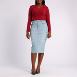 CARGO SKIRT WITH SLIT IN THE FRONT