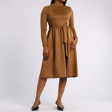 LADIES TAUPE DRESS