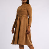 LADIES TAUPE DRESS