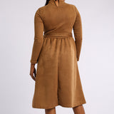 LADIES TAUPE DRESS