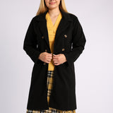 LADIES MELTON BLACK JACKET