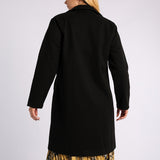 LADIES MELTON BLACK JACKET
