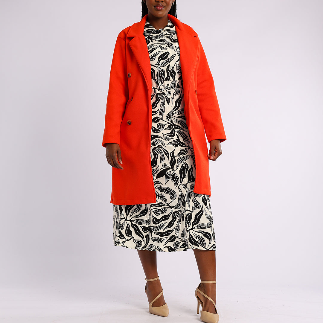 LADIES MELTON TANGERINE JACKET