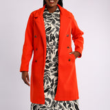 LADIES MELTON TANGERINE JACKET
