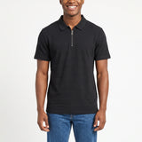 Mens Moda Black 1/4 Zip Golfer