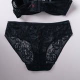 DARK NAVY BLUE LACE BIKINI PANTY