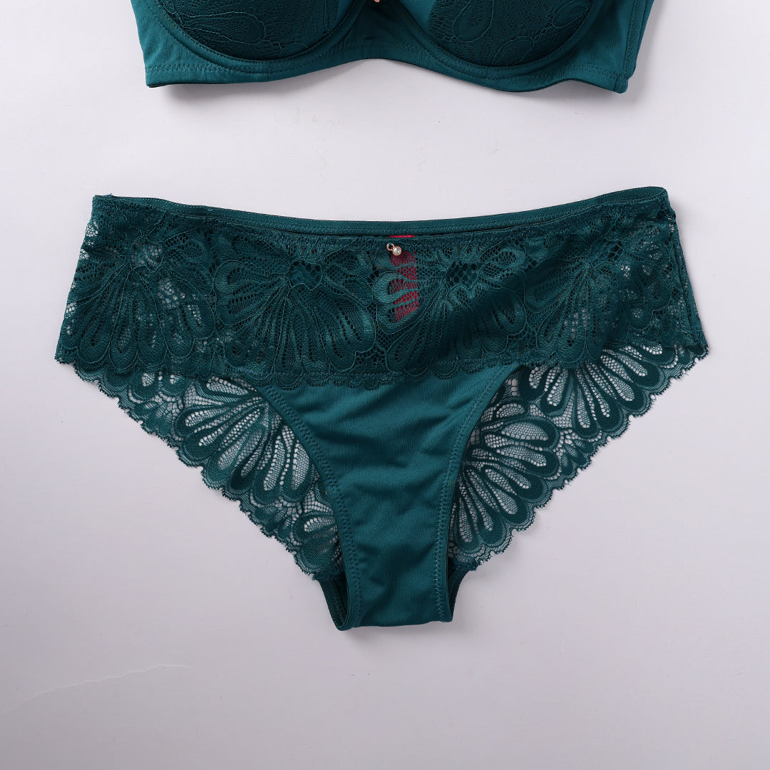 TEAL LACE BOYLEG PANTY