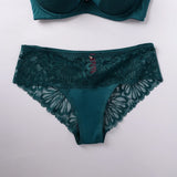 TEAL LACE BOYLEG PANTY