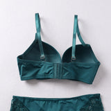 TEAL LACE BALCONETTE BRA