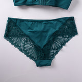 TEAL LACE BOYLEG PANTY