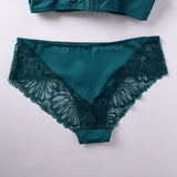 TEAL LACE BOYLEG PANTY