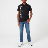 Black Printed Golfer
