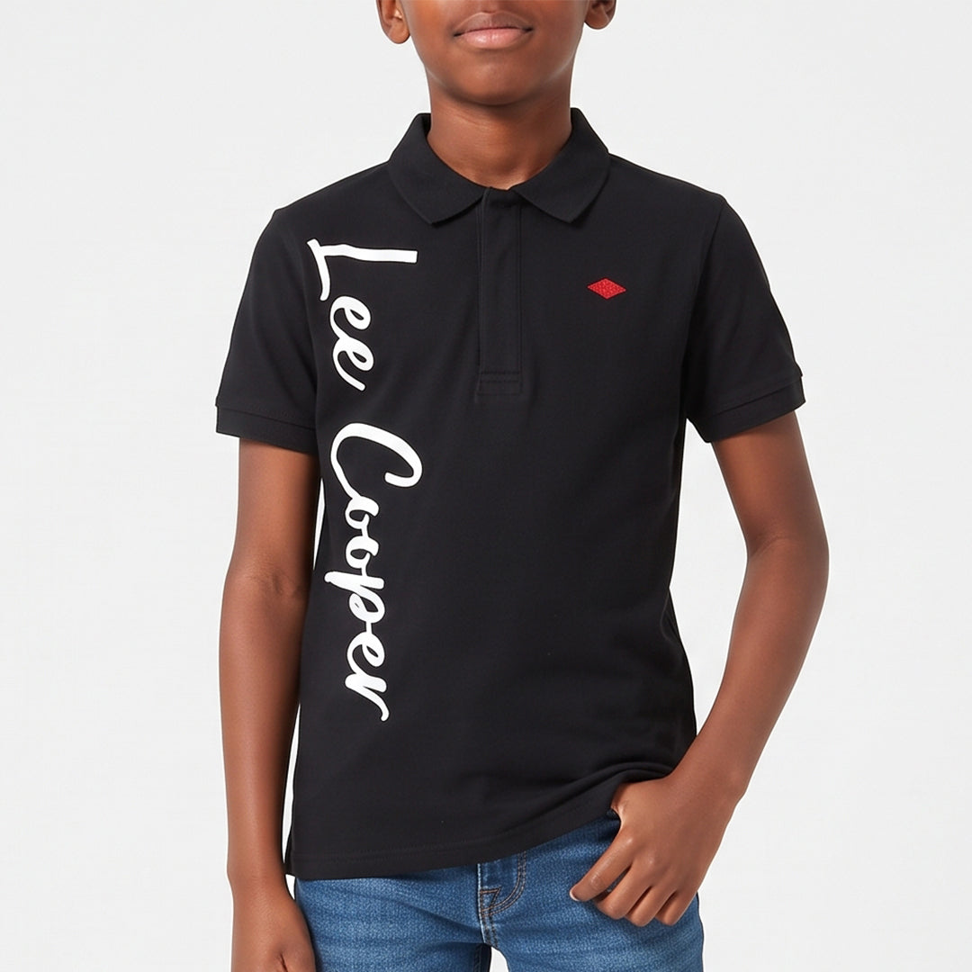 Black Printed Golfer
