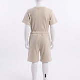 BEIGE SHORT AND TEE SET