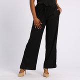 BLACK WIDE LEG PANT