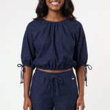 LADIES ALORA INDIGO TOP