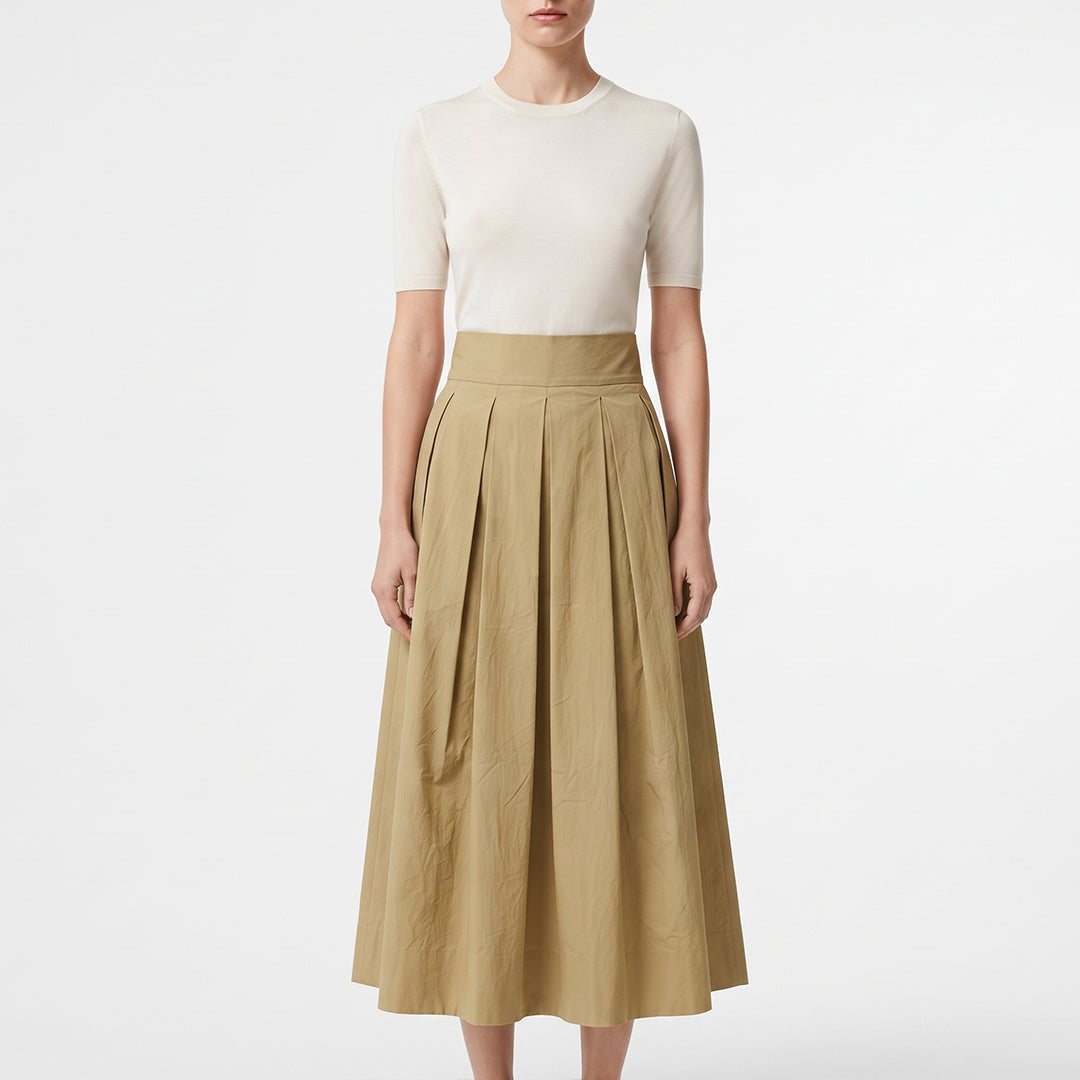 PLEATED LONG SKIRT