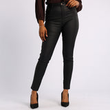 BLACK COATED SKINNY JEAN