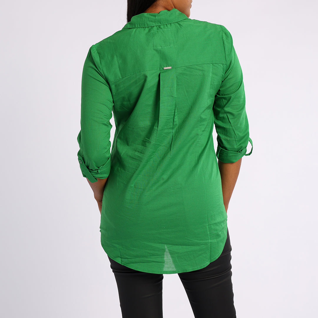 GREEN LONG SLEEVE SHIRT