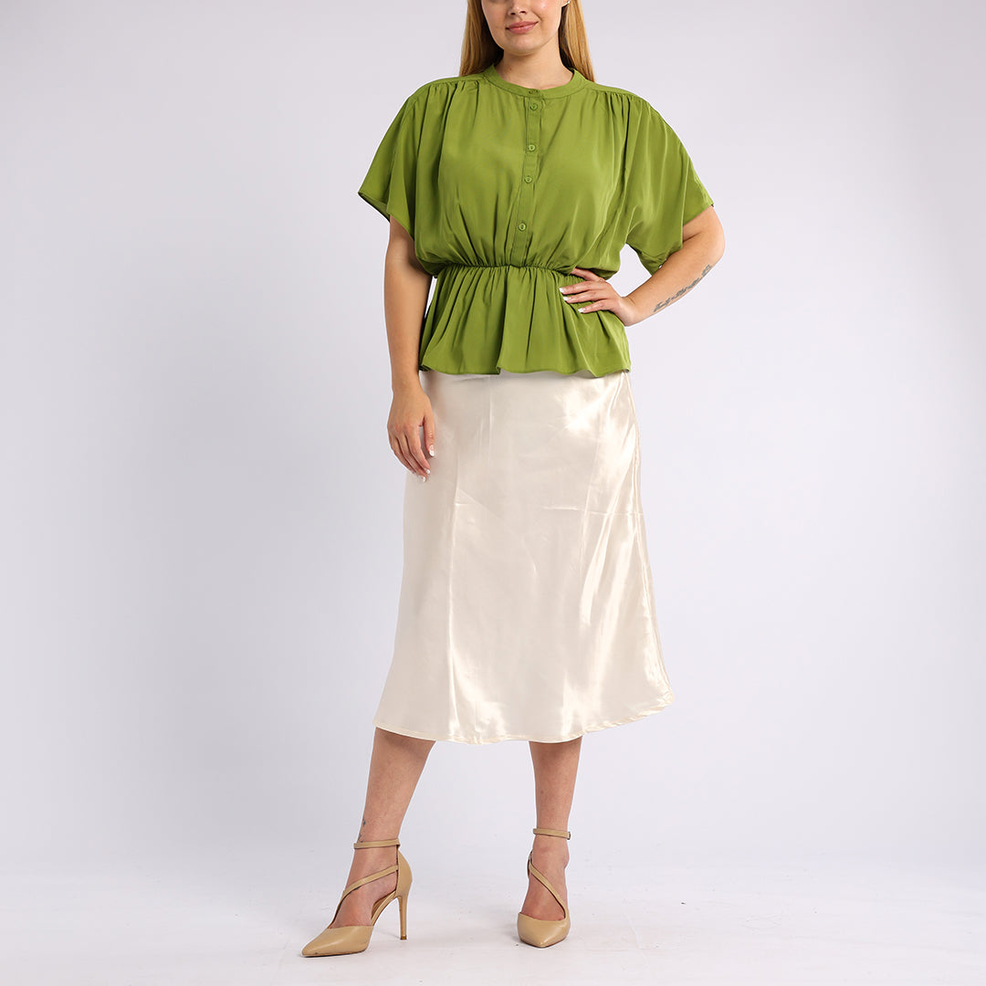 GREEN SHORT SLEEVE TOP