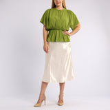 GREEN SHORT SLEEVE TOP