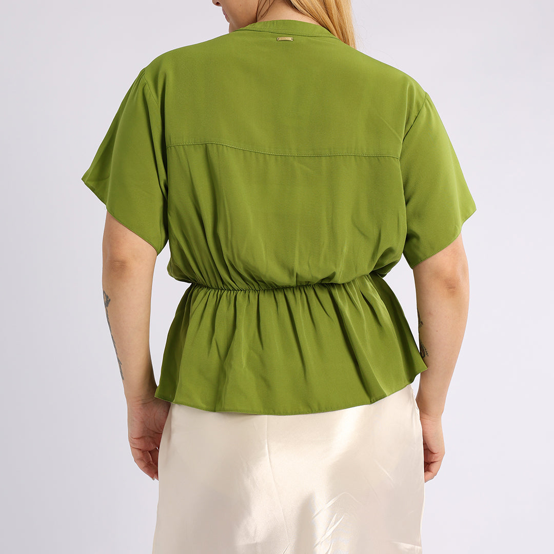 GREEN SHORT SLEEVE TOP